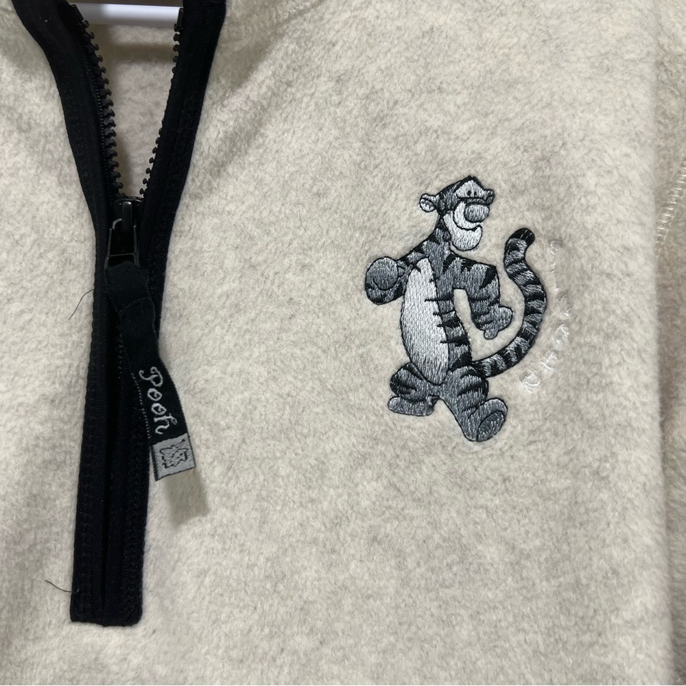 Vintage Women’s Disney Winnie The Pooh Tigger Fleece 1/4 Zip Pullover Size S - Picture 2 of 5